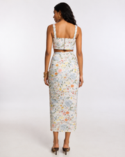 Wrap Skirt Blue Floral